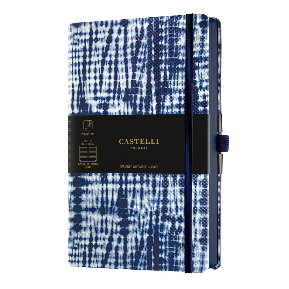 Castelli Notebook Shibori A5 Ruled Jute - Cafe Supply