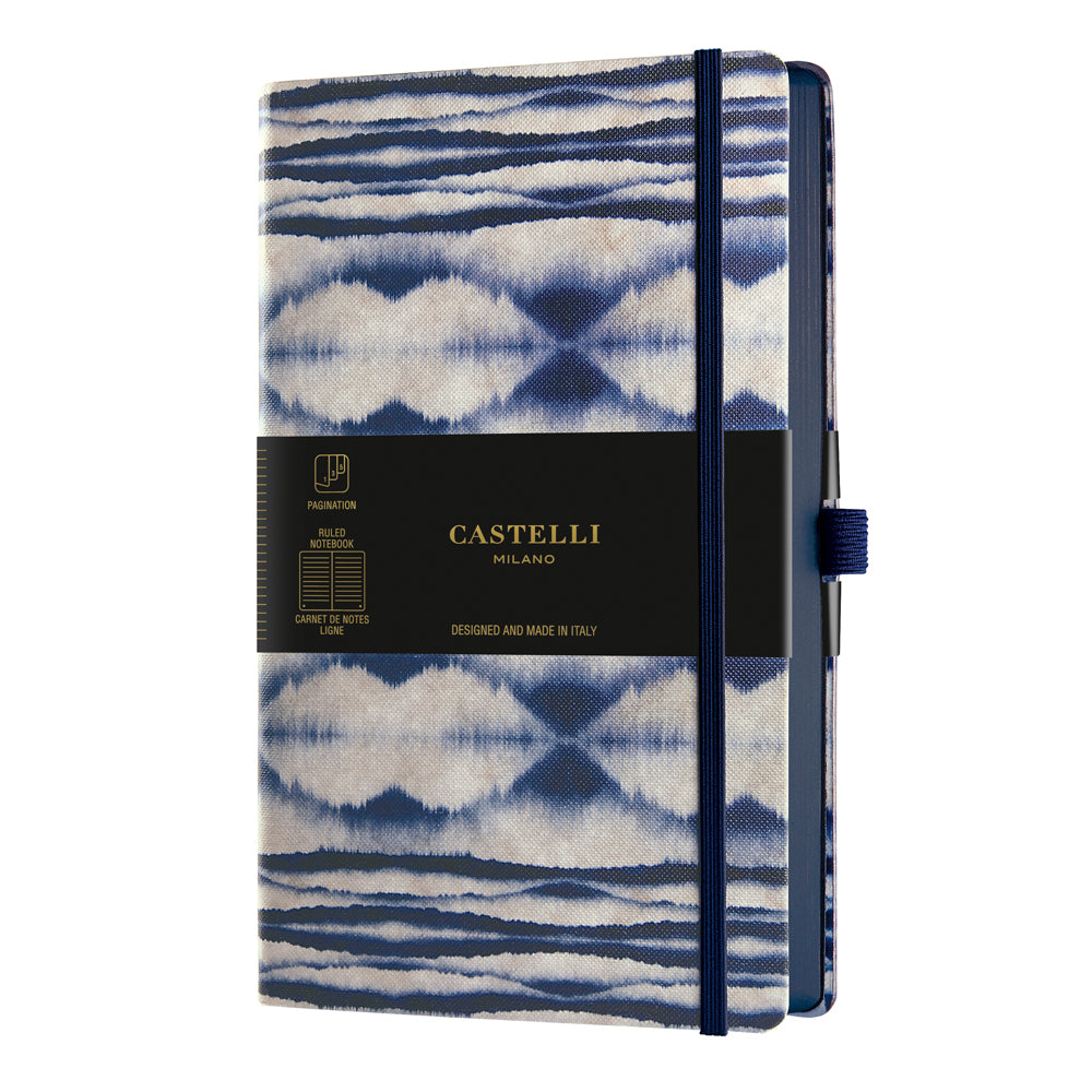 Castelli Notebook Shibori A5 Ruled Mist Cafe Supply