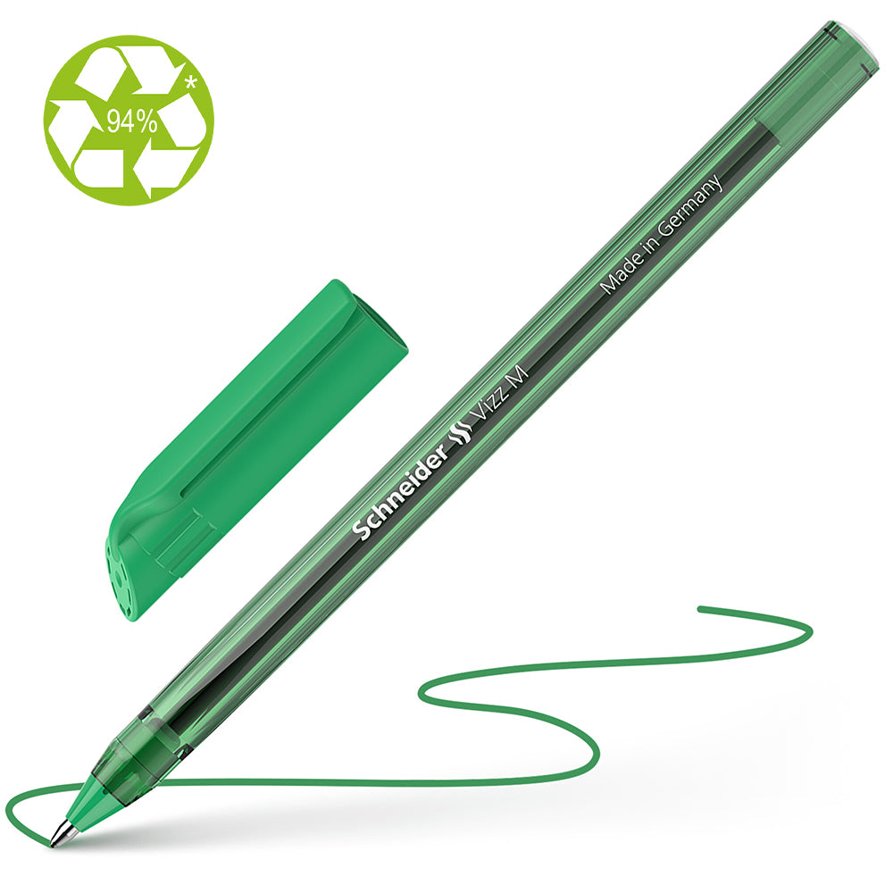Schneider Ballpoint Pen Vizz Medium Green - Cafe Supply