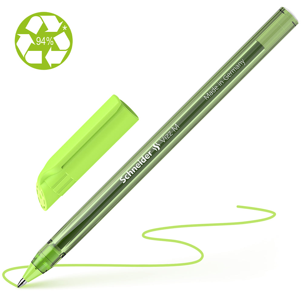 Schneider Ballpoint Pen Vizz Medium Light Green - Cafe Supply