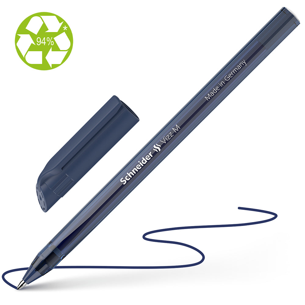 Schneider Ballpoint Pen Vizz Medium Midnight Blue - Cafe Supply