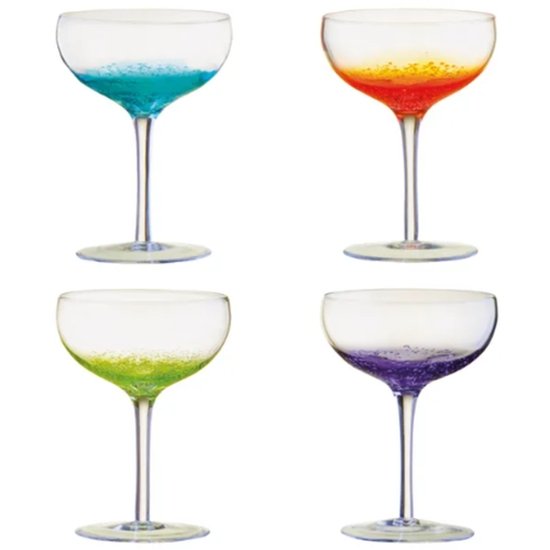 ANTON STUDIO FIZZ CHAMPAGNE SAUCER SET 4 - Cafe Supply