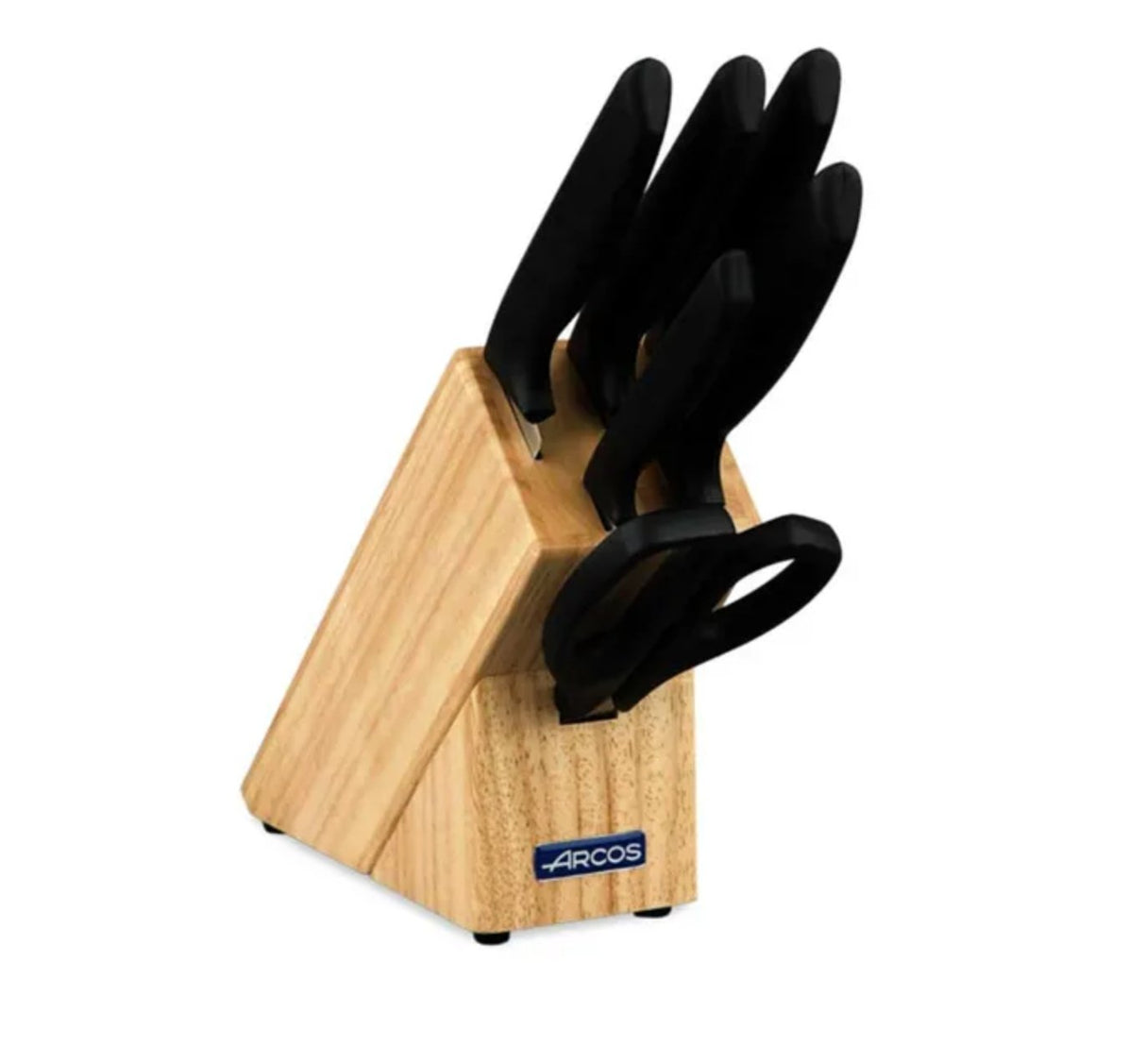 ARCOS KNIFE BLOCK SET NIZA 7 PACK - Cafe Supply