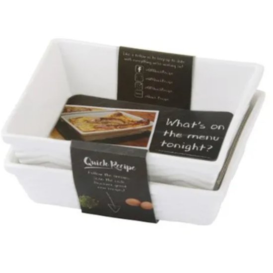 Bia Quick Recipe Rect Roaster Set Of 2 - Cafe Supply