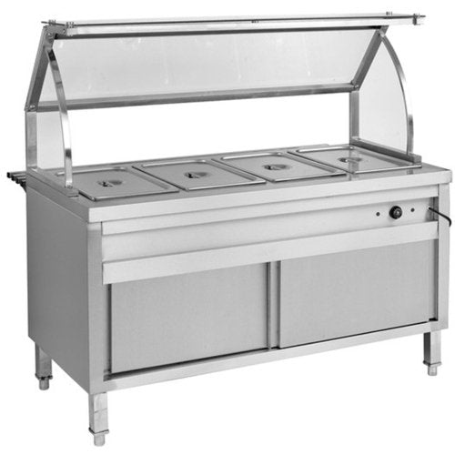 BS6H Heated Six Pan Bain Marie Cabinet - Cafe Supply