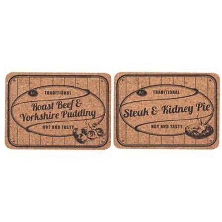 Cork Table Mats Steak N Kidney - Cafe Supply