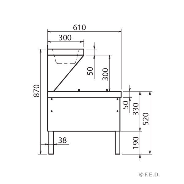 DMS Double Mop Sink - Cafe Supply