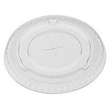 Flat Lid to suit 8oz & 10oz PET Clear Cold-Serve Cups - Cafe Supply