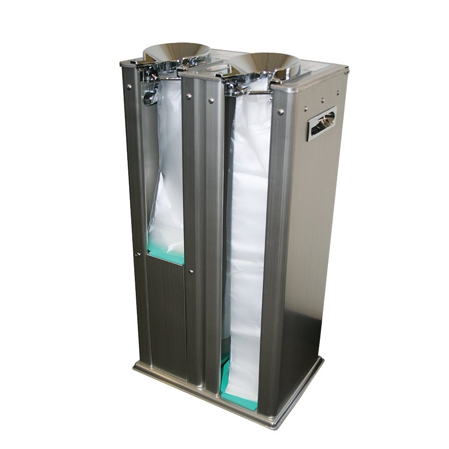 GLOMESH DUAL UMBRELLA BAGGER STAINLESS STEEL (MATT) - Cafe Supply