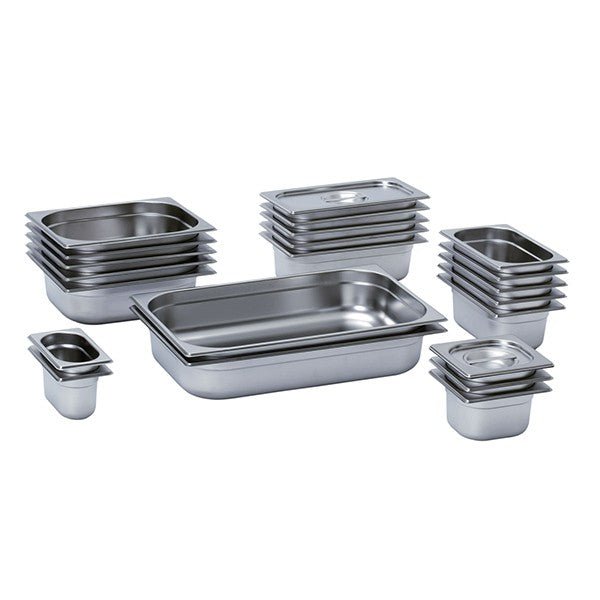 GN PANS (201 STAINLESS STEEL) 176X162X100|MIXRITE 16100 - Cafe Supply