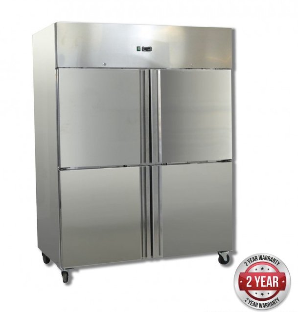 GRAND ULTRA Four 2/1 S/S Door Upright Fridge - Cafe Supply