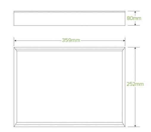 MEDIUM BIOBOARD CATERING TRAY BASES - Cafe Supply