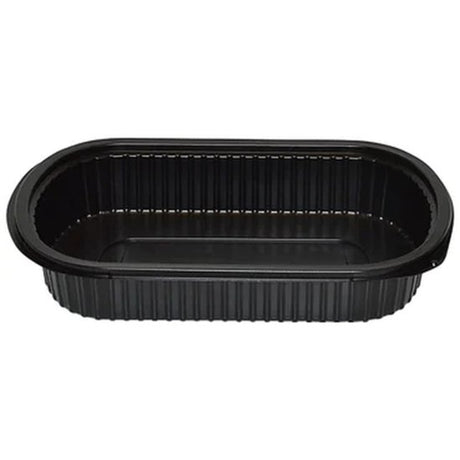 Microwavable Rectangular Container Black - Cafe Supply