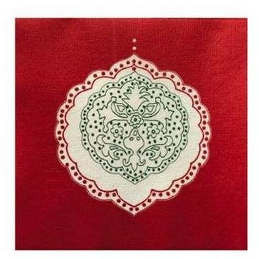 Napkin Breloque Rouge (3) - Cafe Supply