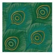 Napkin Cocktail Peacock (3) - Cafe Supply