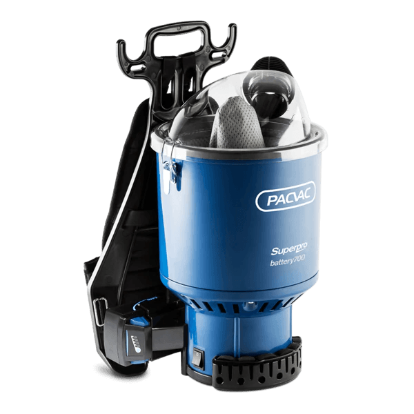 PACVAC SUPERPRO BATTERY BACKPACK VACUUM CLEANER - Cafe Supply