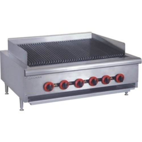 QR-36E Natural Gas 6 Burner Char Grill Top - Cafe Supply