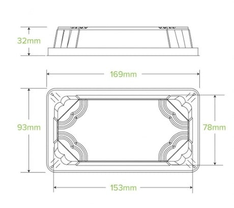 SMALL BIOCANE SUSHI TRAY PLA LID - Cafe Supply