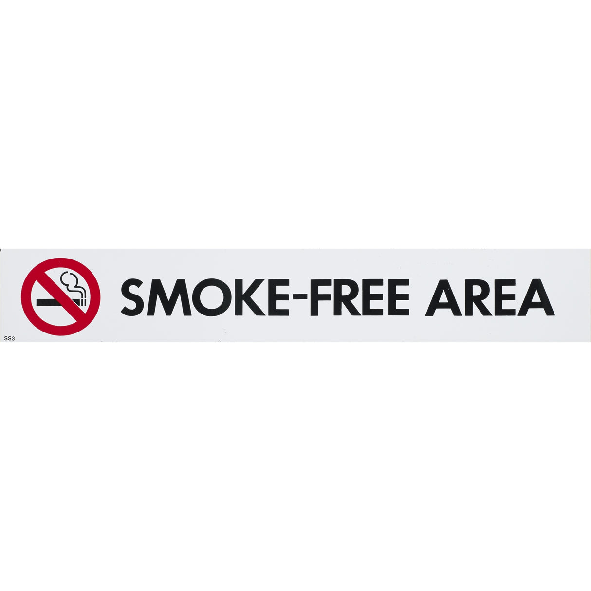 S/Adh Sign Smoke-Free Area 55x330 - Cafe Supply