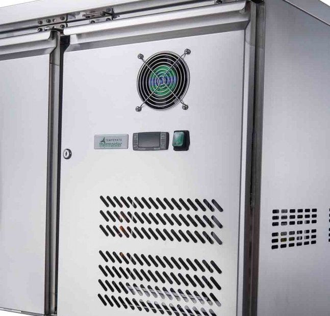 Three Door Bench Fridge - XUB6C18S3V - Cafe Supply