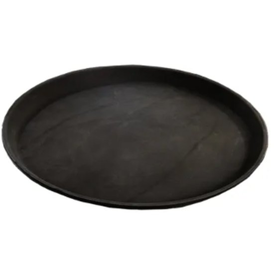 Tray Non-Slip Round 35Cm Black - Cafe Supply