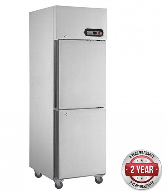 TROPICAL Thermaster 2×½ door SS Fridge - Cafe Supply
