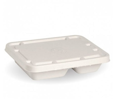 TWO & THREE COMPARTMENT WHITE TAKEAWAY BASE LID - Cafe Supply