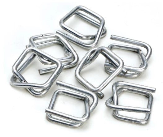 Wire Buckles Light Duty - Silver, 12mm, 2.5 Gauge (2000) Per Box - Cafe Supply