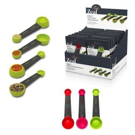 Zeal 4 In 1 Measuring Spoon (24) - Cafe Supply