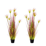 SOGA 2X 120cm Green Artificial Indoor Potted Papyrus Plant Tree Fake Simulation Decorative - Cafe Supply