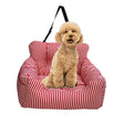 SOGA Red Pet Car Seat Sofa Safety Soft Padded Portable Travel Carrier Bed - Cafe Supply