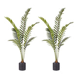 SOGA 2X 150cm Artificial Green Rogue Hares Foot Fern Tree Fake Tropical Indoor Plant Home Office Decor - Cafe Supply
