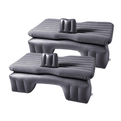 SOGA 2X Inflatable Car Mattress Portable Travel Camping Air Bed Rest Sleeping Bed Grey - Cafe Supply
