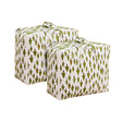 SOGA 2X Green Pine Tree  Medium Storage Luggage Bag Double Zipper Foldable Travel Organiser Essentials - Cafe Supply