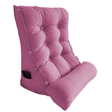 SOGA 60cm Magenta Triangular Wedge Lumbar Pillow Headboard Backrest Sofa Bed Cushion Home Decor - Cafe Supply