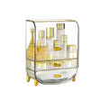SOGA 3 Tier Transparent Multifunctional Countertop Cosmetic Storage Makeup Perfume Skincare Display Stand Shelf Drawer Type Organiser - Cafe Supply