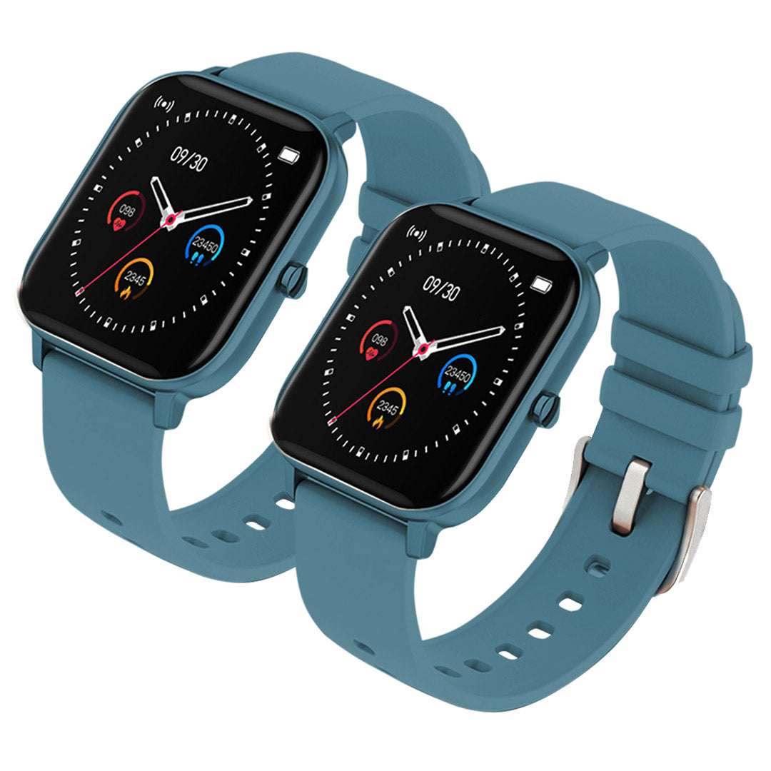 SOGA 2X Waterproof Fitness Smart Wrist Watch Heart Rate Monitor Tracker P8 Blue - Cafe Supply