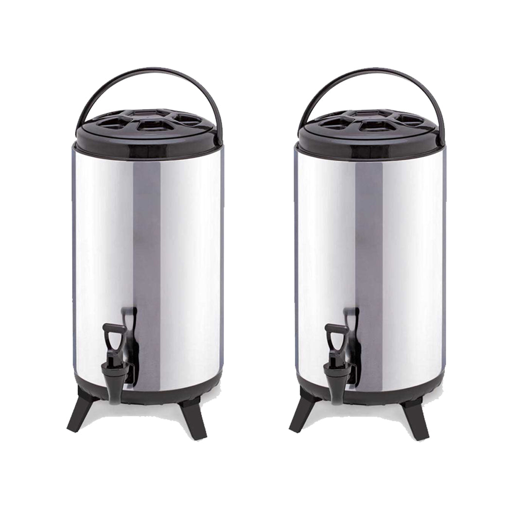 SOGA 2X 16L Portable Insulated Cold/Heat Coffee Tea Beer Barrel Brew Pot With Dispenser - Cafe Supply