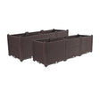 SOGA 2X 120cm Raised Planter Box Vegetable Herb Flower Outdoor Plastic Plants Garden Bed Deepen - Cafe Supply