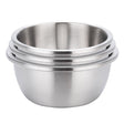 SOGA 3Pcs Deepen Matte Stainless Steel Stackable Baking Washing Mixing Bowls Set Food Storage Basin - Cafe Supply