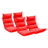 SOGA 4X Foldable Tatami Floor Sofa Bed Meditation Lounge Chair Recliner Lazy Couch Red - Cafe Supply