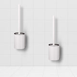 SOGA 2X 27cm Wall-Mounted Toilet Brush with Holder Bathroom Cleaning Scrub White - Cafe Supply