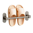 SOGA 29cm Wall-Mounted Slipper Organiser Adhesive Storage Space-Saving Wall Rack - Cafe Supply