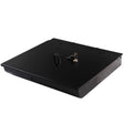 SOGA 4 Bills 8 Coins Cash Tray With Lockable Lid Heavy Duty Spare Cash Tray Black - Cafe Supply