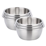 SOGA 2X 3Pcs Deepen Matte Stainless Steel Stackable Baking Washing Mixing Bowls Set Food Storage Basin - Cafe Supply