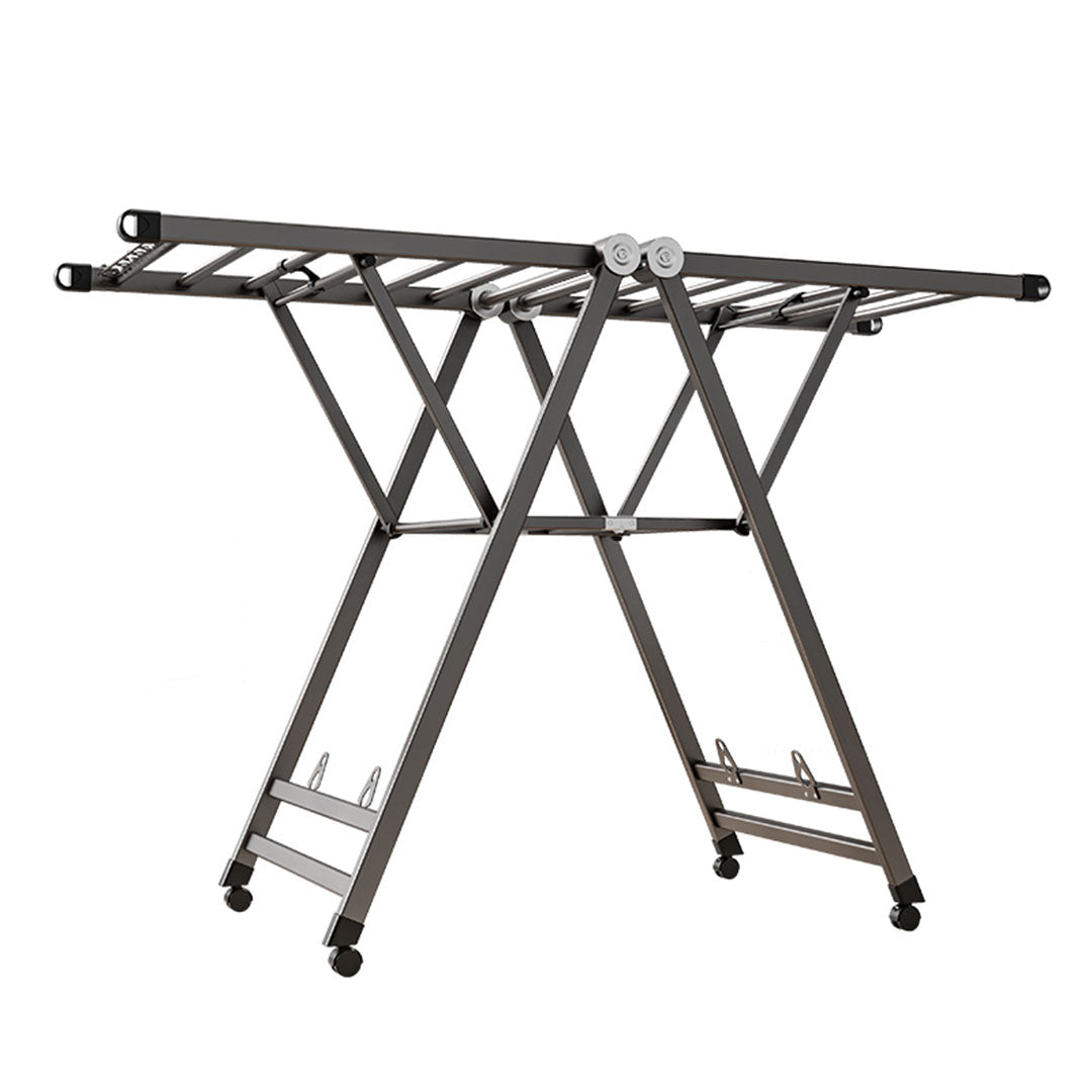 SOGA 1.6m Portable Wing Shape Clothes Drying Rack Foldable Space-Saving Laundry Holder - Cafe Supply