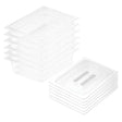 SOGA 100mm Clear Gastronorm GN Pan 1/2 Food Tray Storage Bundle of 6 with Lid - Cafe Supply