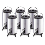 SOGA 6X 16L Portable Insulated Cold/Heat Coffee Tea Beer Barrel Brew Pot With Dispenser - Cafe Supply