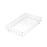 SOGA 65mm Clear Gastronorm GN Pan 1/1 Food Tray Storage Bundle of 2 - Cafe Supply
