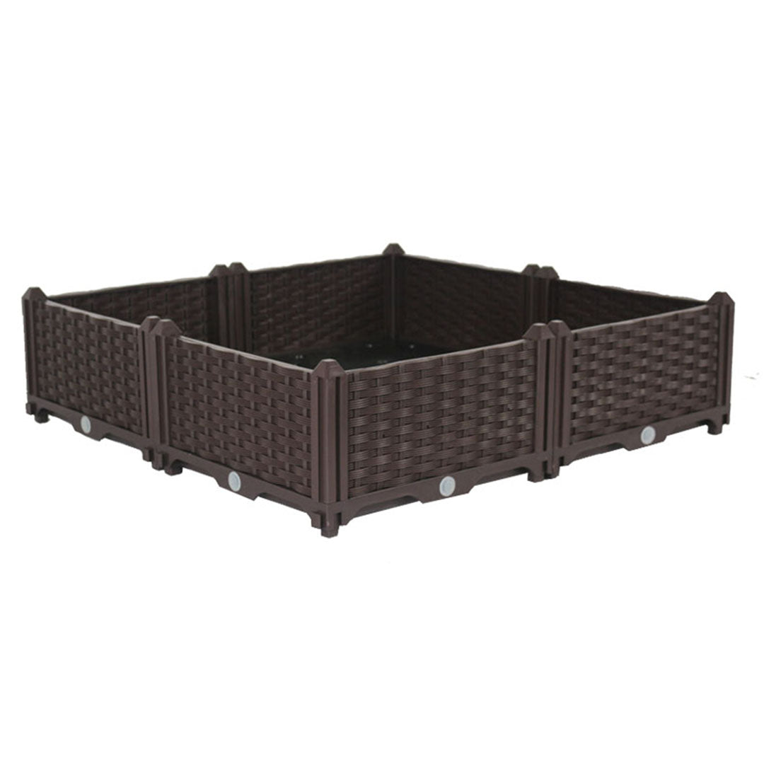 SOGA 80cm Raised Planter Box Vegetable Herb Flower Outdoor Plastic Plants Garden Bed - Cafe Supply